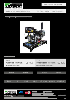 Grupos electrógenos diesel INMESOL AI-110