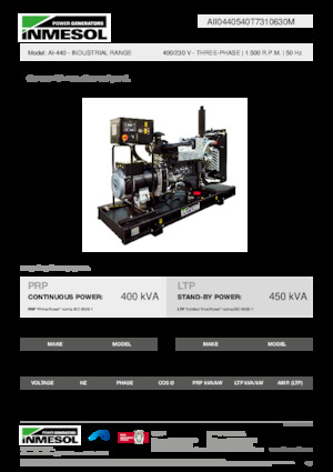 Grupos electrógenos diesel INMESOL AI-440