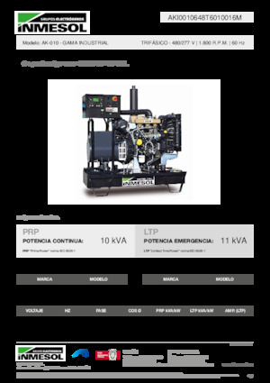 Grupos electrógenos diesel INMESOL AK-010