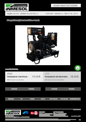 Grupos electrógenos diesel INMESOL AQ-016