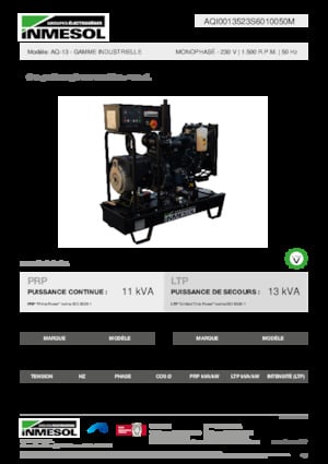Grupos electrógenos diesel INMESOL AQ-13