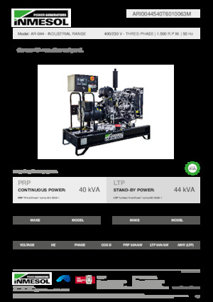 Grupos electrógenos diesel INMESOL AR-044
