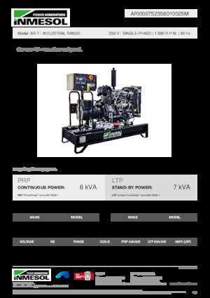 Grupos electrógenos diesel INMESOL AR-7
