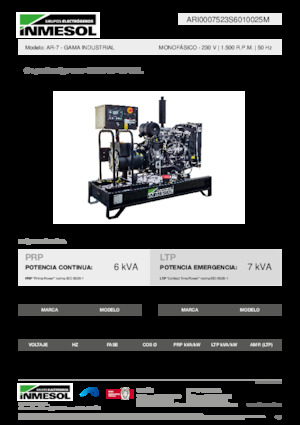 Grupos electrógenos diesel INMESOL AR-7