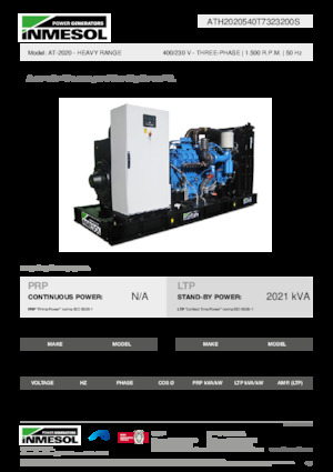 Grupos electrógenos diesel INMESOL AT-2020