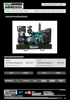 Grupos electrógenos diesel INMESOL AV-100