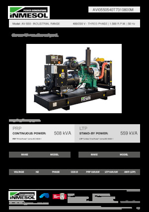 Grupos electrógenos diesel INMESOL AV-550