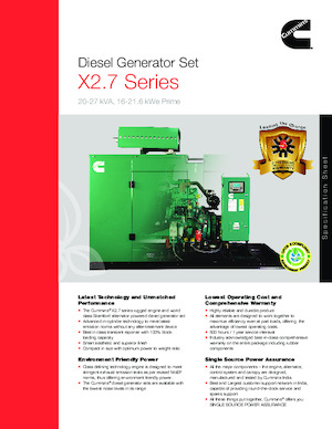 Grupos electrógenos diesel Cummins C25D5P