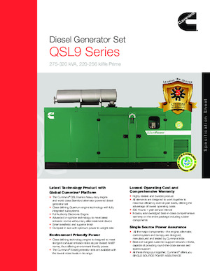 Grupos electrógenos diesel Cummins C300D5P