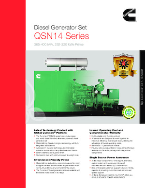 Grupos electrógenos diesel Cummins C400D5P