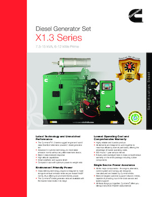 Grupos electrógenos diesel Cummins C10D5P