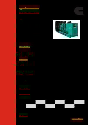 Grupos electrógenos diesel Cummins C1000 D6