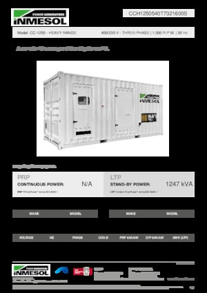 Grupos electrógenos diesel INMESOL CC-1250