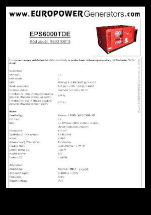 Grupos electrógenos diesel Europower EPS6000TDE (S)