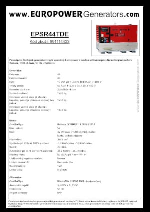 Grupos electrógenos diesel Europower EPSR44TDE (MA)