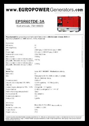 Grupos electrógenos diesel Europower EPSR60TDE-3A (MA)