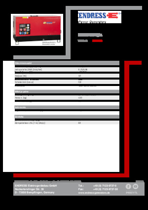Grupos electrógenos diesel Endress ESE 10 YW-B/A 