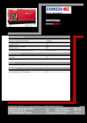 Grupos electrógenos diesel Endress ESE 10 YW-B/A 