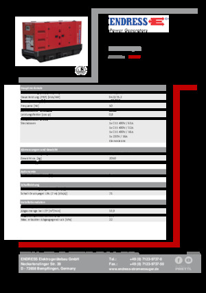 Grupos electrógenos diesel Endress ESE 100 IW/RS