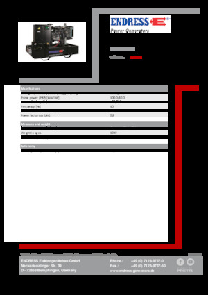 Grupos electrógenos diesel Endress ESE 110 IW