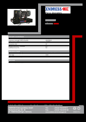 Grupos electrógenos diesel Endress ESE 110 IW