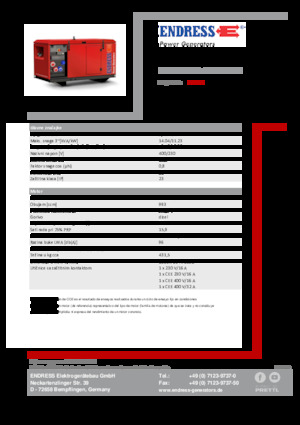 Grupos electrógenos diesel Endress ESE 1306 DYS-GT ES ISO DI
