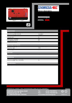 Grupos electrógenos diesel Endress ESE 135 IW/AS