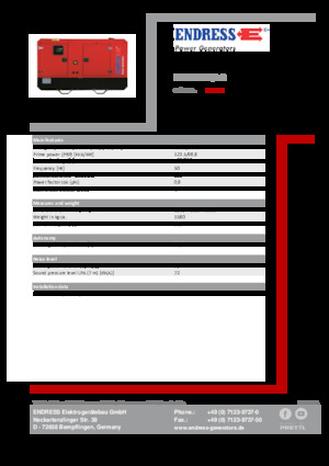 Grupos electrógenos diesel Endress ESE 135 IW/AS