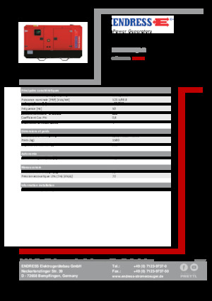 Grupos electrógenos diesel Endress ESE 135 IW/AS