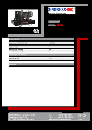 Grupos electrógenos diesel Endress ESE 135 IW