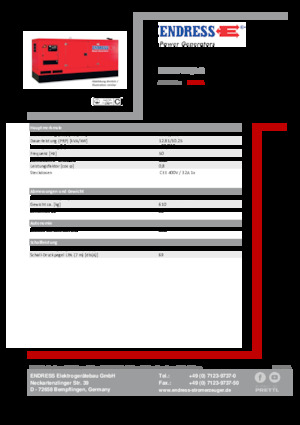Grupos electrógenos diesel Endress ESE 15 YW/AS 