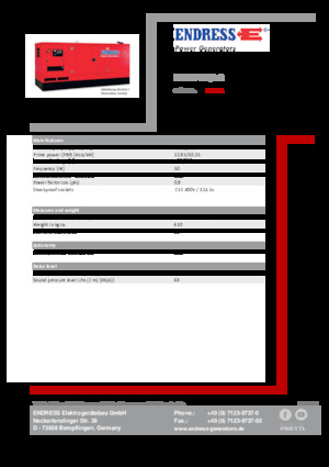Grupos electrógenos diesel Endress ESE 15 YW/AS 