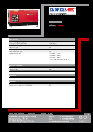 Grupos electrógenos diesel Endress ESE 15 YW-B