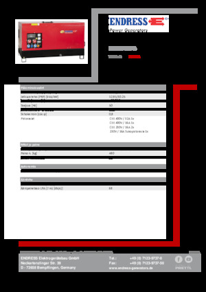 Grupos electrógenos diesel Endress ESE 15 YW-B