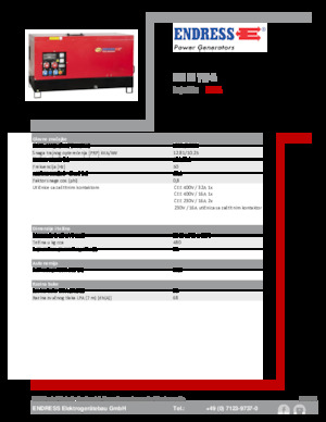 Grupos electrógenos diesel Endress ESE 15 YW-B