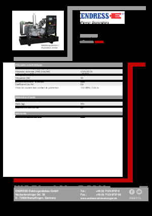 Grupos electrógenos diesel Endress ESE 15 YW 