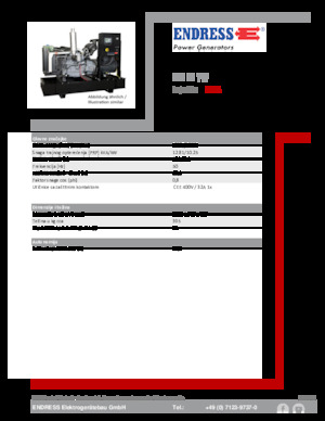 Grupos electrógenos diesel Endress ESE 15 YW 
