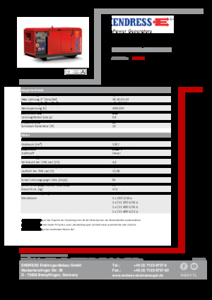 Grupos electrógenos diesel Endress ESE 1606 DYS-GT ES ISO DI