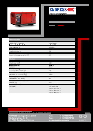Grupos electrógenos diesel Endress ESE 1606 DYS-GT ES ISO DI