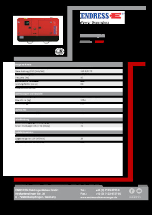 Grupos electrógenos diesel Endress ESE 175 IW/AS