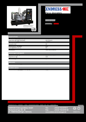Grupos electrógenos diesel Endress ESE 20 YW 