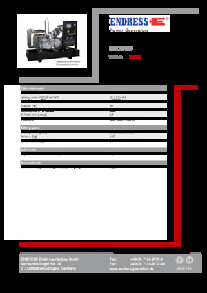 Grupos electrógenos diesel Endress ESE 20 YW 