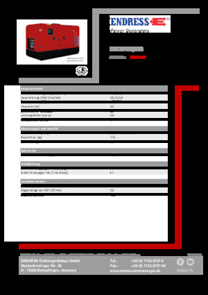 Grupos electrógenos diesel Endress ESE 20 YW/MS 