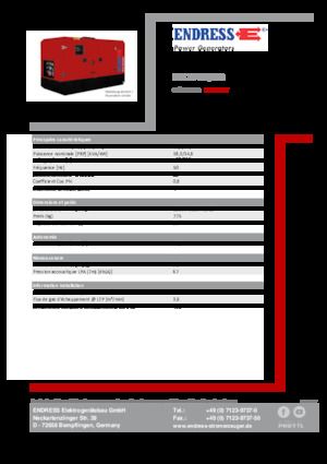 Grupos electrógenos diesel Endress ESE 20 YW/MS 