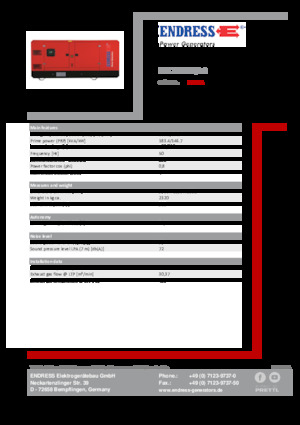 Grupos electrógenos diesel Endress ESE 200 PW/AS 