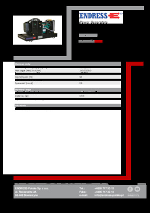 Grupos electrógenos diesel Endress ESE 275 IW