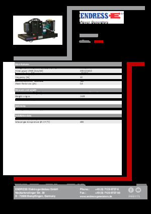 Grupos electrógenos diesel Endress ESE 330 IW