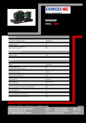 Grupos electrógenos diesel Endress ESE 405 VW 
