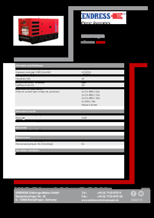 Grupos electrógenos diesel Endress ESE 45 YW/RS