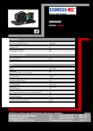 Grupos electrógenos diesel Endress ESE 465 VW 